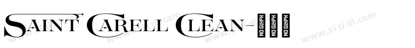 Saint Carell Clean字体转换